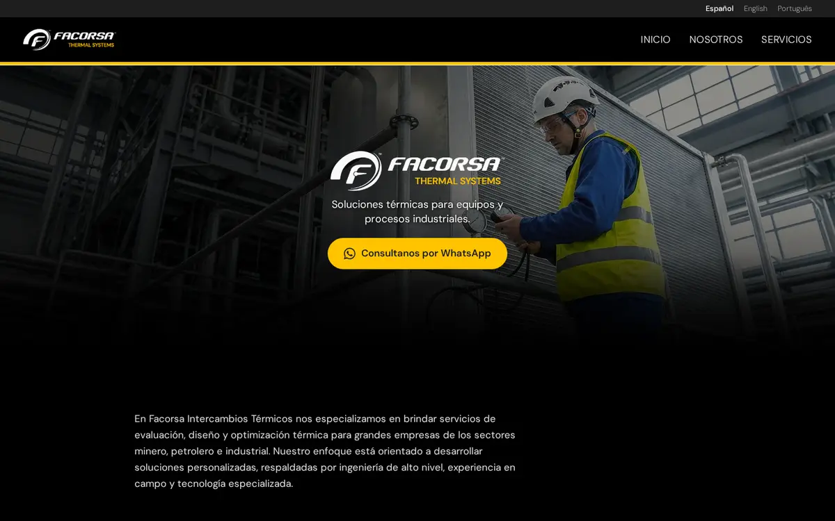 Portada de thermalsystems.com.ar